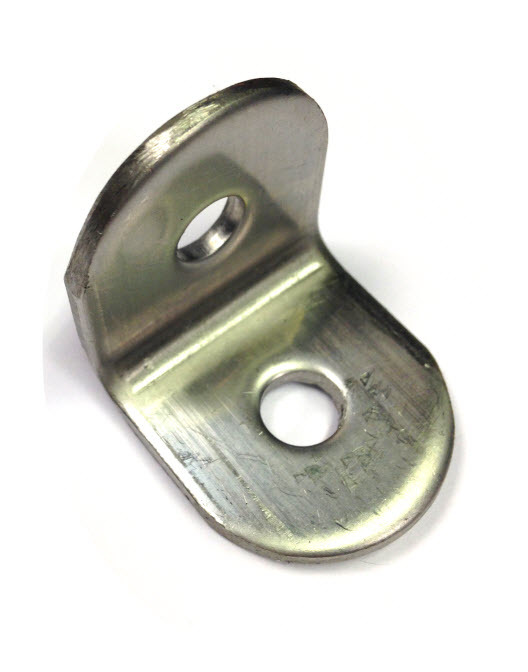 Angle Bracket - Rounded 25x3 mm T316 (A4) Stainless Steel 7 mm holes