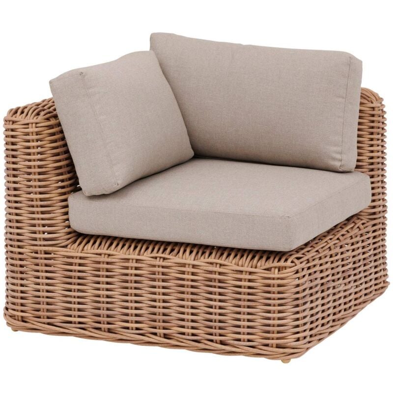 Angle de canapé Savinia tahini en aluminium traité époxy - Hespéride