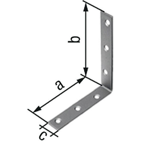Angle de chaise L.75 x 75mm L.16mm S.2mm trou VA D.5.5mm GAH (Par 25)