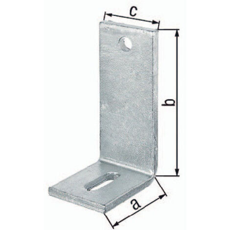 Angle de réglage L.150x80mm S.8mm TZN GAH (Par 10)