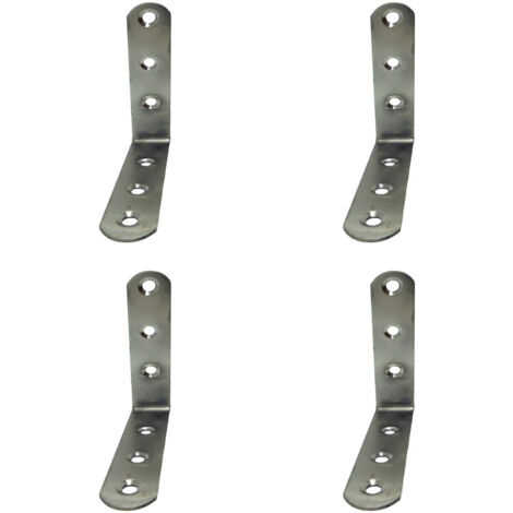 Angle De Renfort An24, Acier Inoxydable, 100 X 100 X 19 Mm. 4 Unités