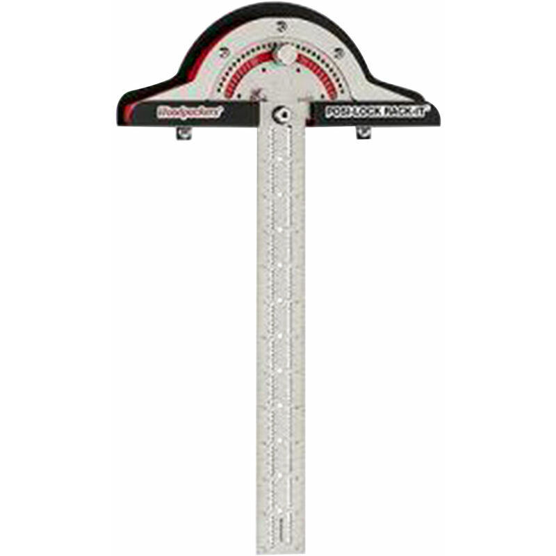 Lucky-88 - Angle de travail du bois Règle de traçage en t Règle d'angle de bord Rapporteur (15 pouces)