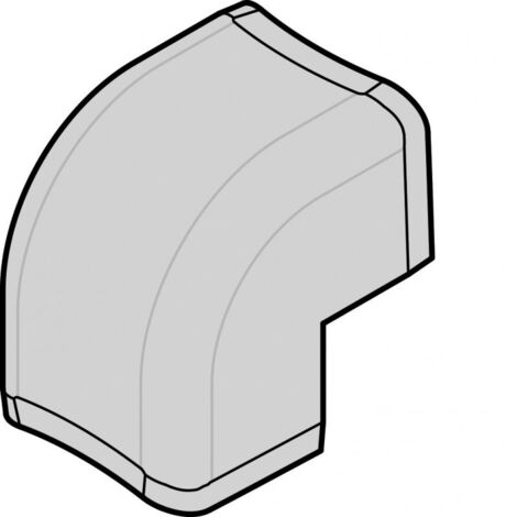 Angle Ext CLM65090 Blanc P - GOULOTTE DISTRIBUTIO HAGER CLM650903