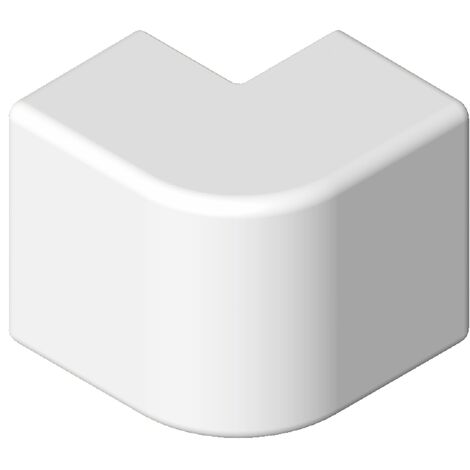 angle extérieur - 40 x 25 - blanc - ta-e - iboco 00689