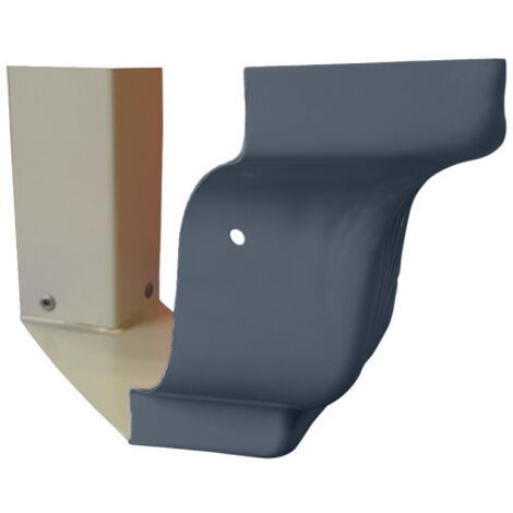 Angle extérieur 90° de gouttière corniche G300 gris anthracite - ALUHOME