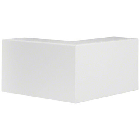 Angle extérieur lifea pour FB80130 h130mm xp82mm 4 agrafes RAL 9016 Pure - HAGER FB8013039016