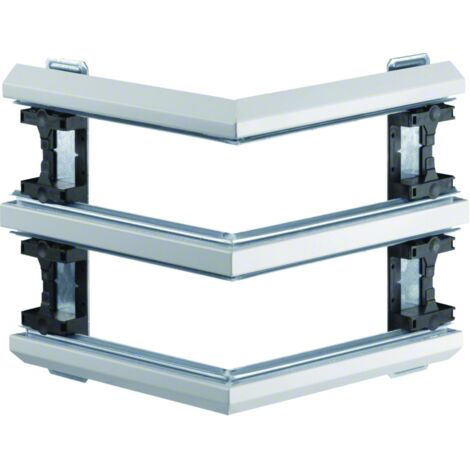 Angle extérieur pour BKIS épais 12,5mm double hauteur acier RAL9016 Pure HAGER BKIS121303D9016