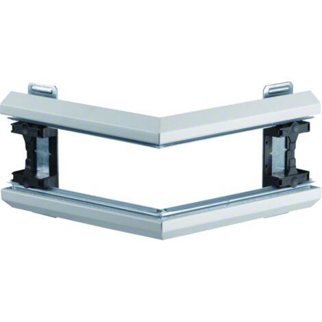 Angle extérieur pour BKIS épais 12,5mm simple hauteur acier RAL9016 Pure HAGER BKIS121303E9016