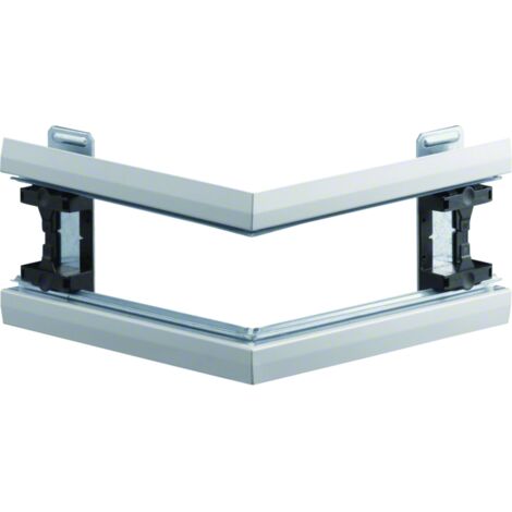 Angle extérieur pour BKIS épais 25mm simple hauteur acier RAL 9016 Pure HAGER BKIS251303E9016