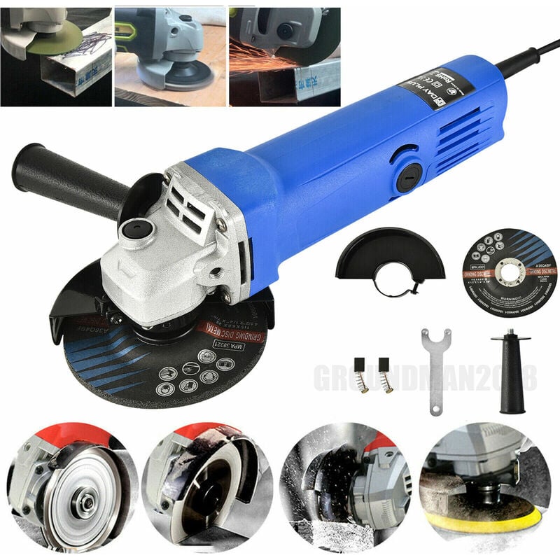 Briefness - Electric Angle Grinder Cutting Grinding Sander Cutter Corded 115mm Disc diy Tool