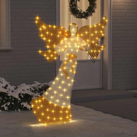 Angle lumineux Blanc chaud 116 x 29 x 158.5 cm Polyester vidaXL