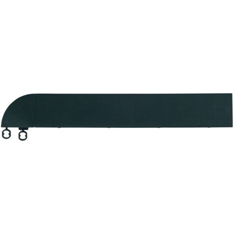 Angle Noir Clipsable pour Dalle Épaisseur 12mm - Dimensions 35,5x5,5 cm - Usage Intensif Extérieur