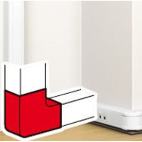 Angle plat 90° pour goulotte à clippage direct Mosaic 50x105mm - blanc - LEGRAND