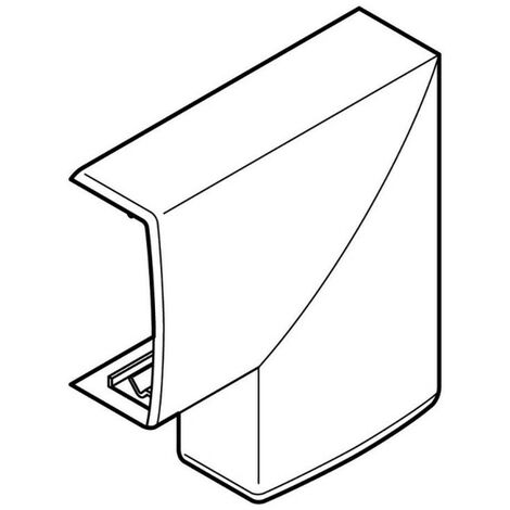 Angle plat pour moulure Keva 50x20mm blanc Artic (11584)