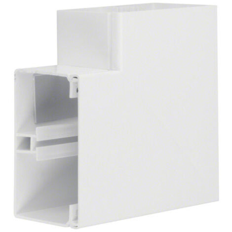 Angle plat lifea pour FB80130 h 130mm x p 82mm 4 agrafes RAL 9016 Pure - HAGER FB8013059016