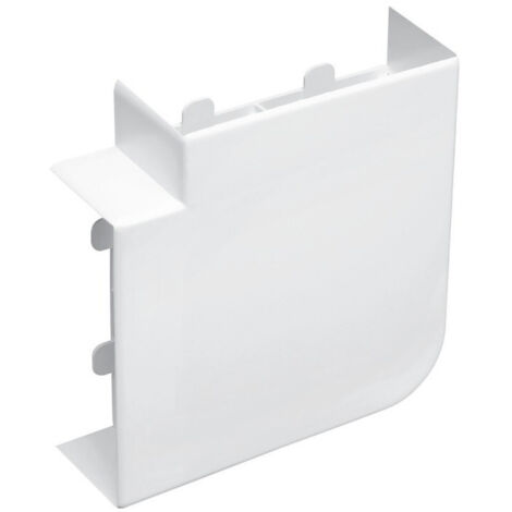 angle plat - logix - 130 x 50 - blanc artic - planet wattohm 48009