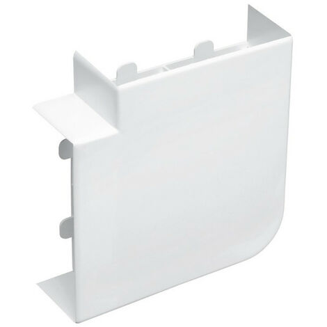 angle plat - logix - 130 x 50 - blanc artic - planet wattohm 48009