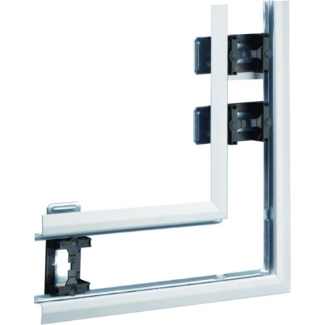 Angle plat pour BKIS épais 25mm simple hauteur acier RAL 9016 Pure HAGER BKIS251305E9016