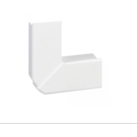 angle plat pour goulotte - 80 x 50 mm - blanc - legrand dlp 010767