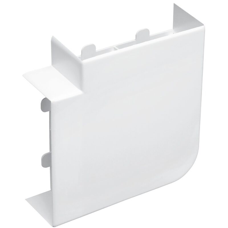 Planet Wattohm - angle plat - logix - 130 x 50 - blanc artic 48009
