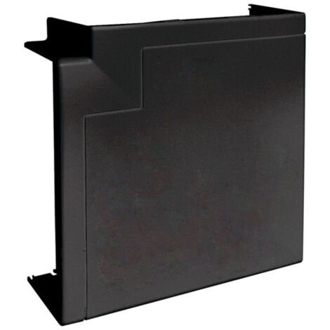 Angle plat queraz enclipsage direct pour GBD50131 RAL 9011 noir HAGER GBD5013159011