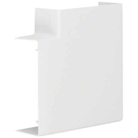 Angle plat variable lifea pour LF LFF40110 h110mm x p40mm RAL 9016 Pure - Hager