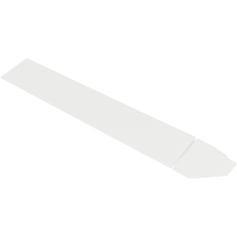Angle pour dalle en plastique blanc 12mm Angle clipsable pour usage intensif Angle 35,5x5,5 cm idéal pour extérieur