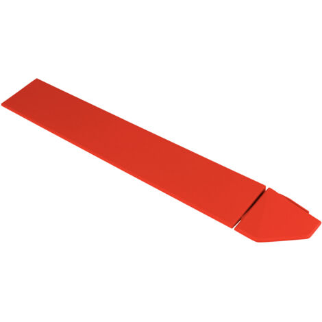 Angle pour dalle en plastique rouge épaisseur 12mm Angle clipsable pour usage intensif Angle 35,5x5,5 cm idéal pour extérieur