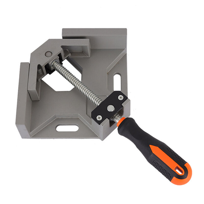 Angle Vise, [1 PACK] Aluminum Alloy 90° Angle Vise, Right Angle Clamp Clamping Tool with Double Handle, Vise Holder with Adjustable Swivel Jaw
