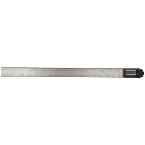 Anglemètre électronique 2 en 1 à affichage numérique 0-360°, règle multifonction pour le travail du bois (500 mm)