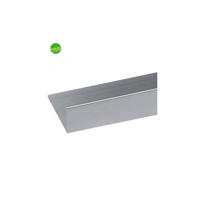 Profilo angolare l Arcansas 30x15x1 mm - 2 mt - alluminio lucido