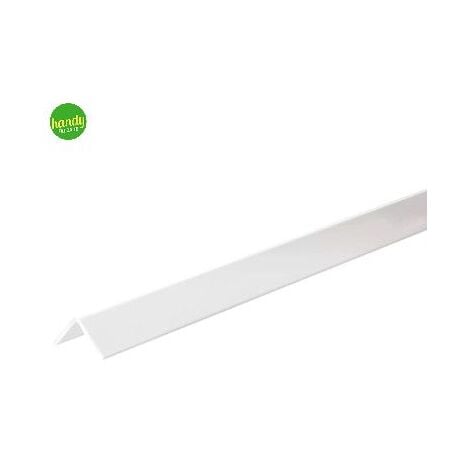 Profilo angolare a L adesivo 1 m 16x11 mm in pvc bianco opaco