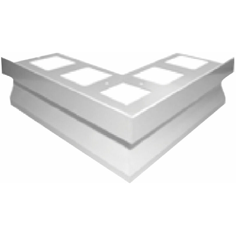 Image of Angolare esterno per gocciolatoio balconi/terrazze 'top' in alluminio