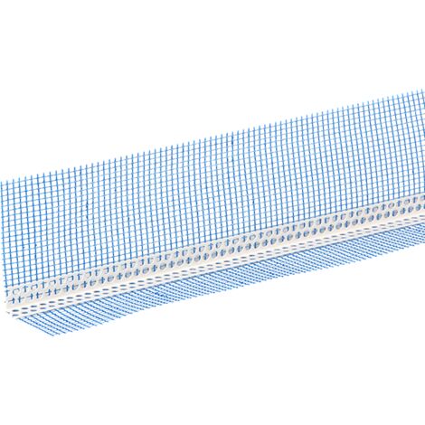 Angolare pvc standard con rete 100x100 mm lunghezza mt. 2,5 (Confezione 50 pz)