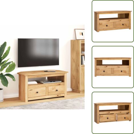 Angolare TV - vidaXL Mobile Porta TV Angolare 93x49x49 cm Pino Massello Panama Range -