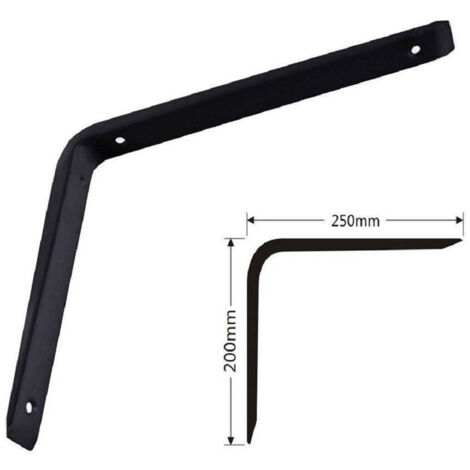 Angolari Staff 2pz Supports Regions 250 X 200 X 30 Mm Nero