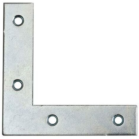 Angoli di rinforzo in acciaio zincato bianco 30 x 30 mm. 4 pz.