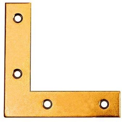 Angoli di rinforzo in acciaio zincato giallo 30 x 30 mm. 4 pz.