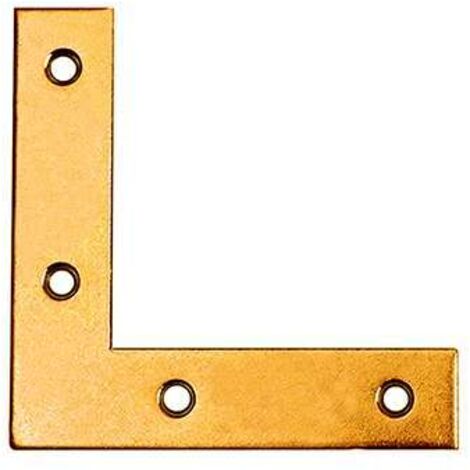Angoli ottonati Masidef di rinforzo in acciaio zincato giallo 70x70 mm 1 pezzo sfuso