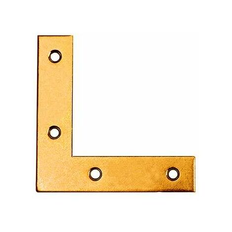 Angoli ottonati Masidef di rinforzo in acciaio zincato giallo 70x70 mm 1 pezzo sfuso