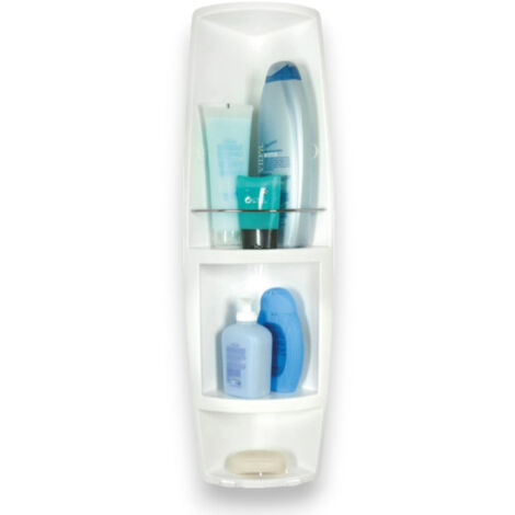 Angoliera doccia 16,5x16,5xH72 cm In polipropilene per bagno