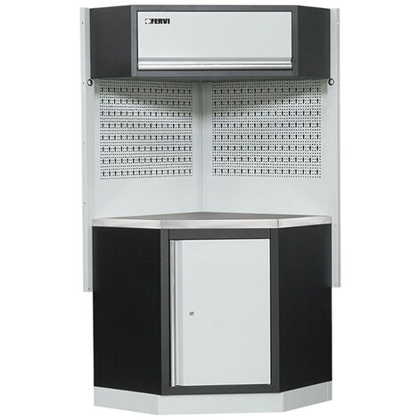 Angolo arredamento modulare officina armadio banco Fervi a008f