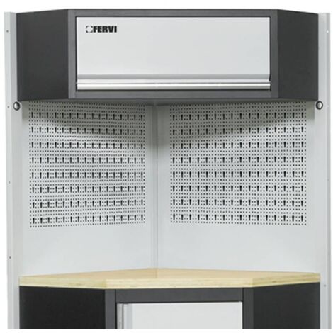 Angolo arredamento modulare per officina armadio banco Fervi a007f