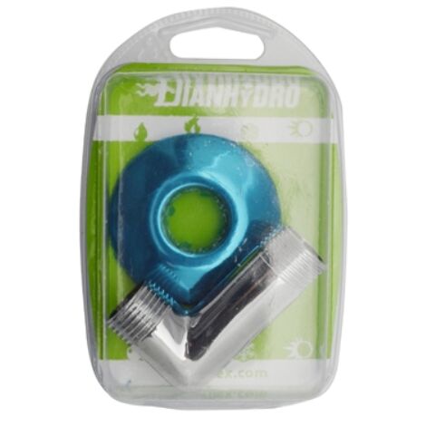 ANGOLO CON ROSONE CROMATO BLISTER (CURVETTA DOCCIA) M.M. 1/2 FAIDF