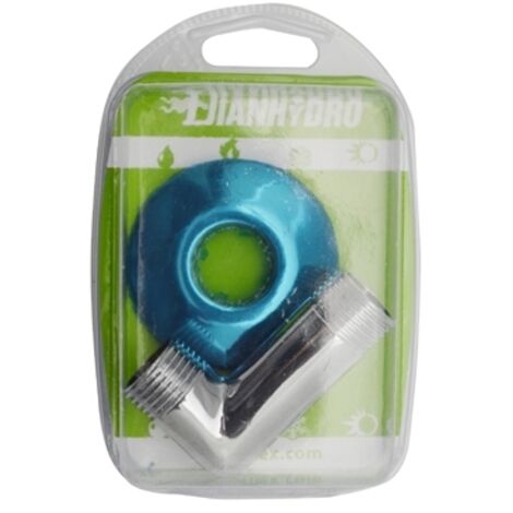 ANGOLO CON ROSONE CROMATO BLISTER (CURVETTA DOCCIA) M.M. 1/2 FAIDF