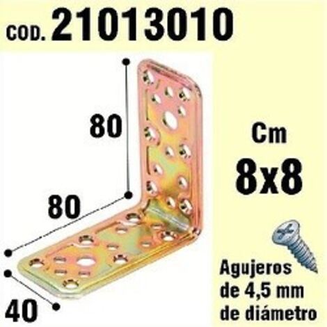 Angolo di supporto in legno 40x80x80 mm.