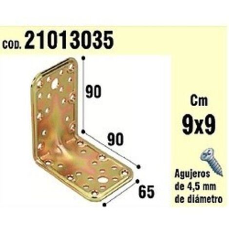 Angolo di supporto in legno 65x90x90 mm.