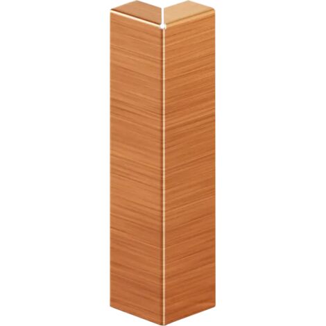Angolo esterno FCL per battiscopa FC in acciaio 6cm x 2cm x 1cm - rame satinato