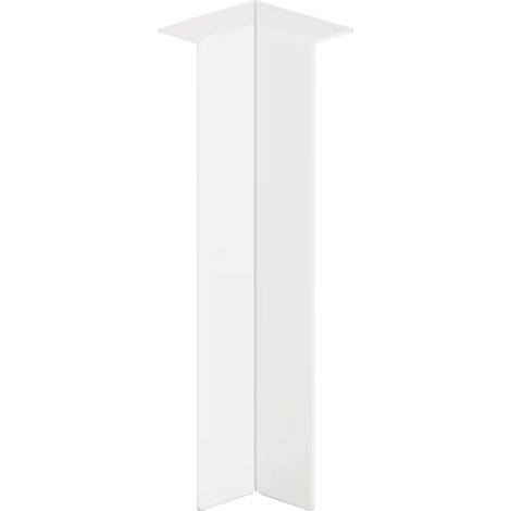 Angolo interno FCLI per battiscopa FC in acciaio 6cm x 2cm x 1cm - bianco opaco