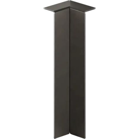 Angolo interno FCLI per piedistallo in acciaio FC 6cm x 2cm x 1cm - nero opaco